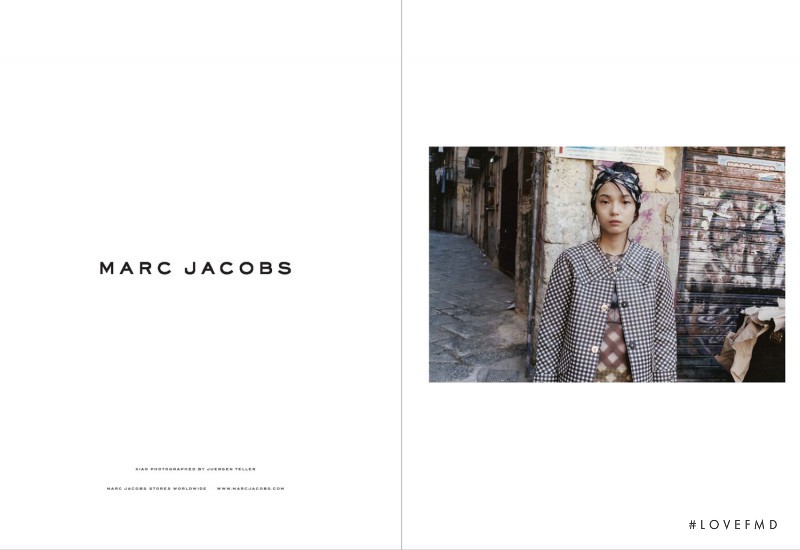 Xiao Wen Ju featured in  the Marc Jacobs advertisement for Spring/Summer 2012