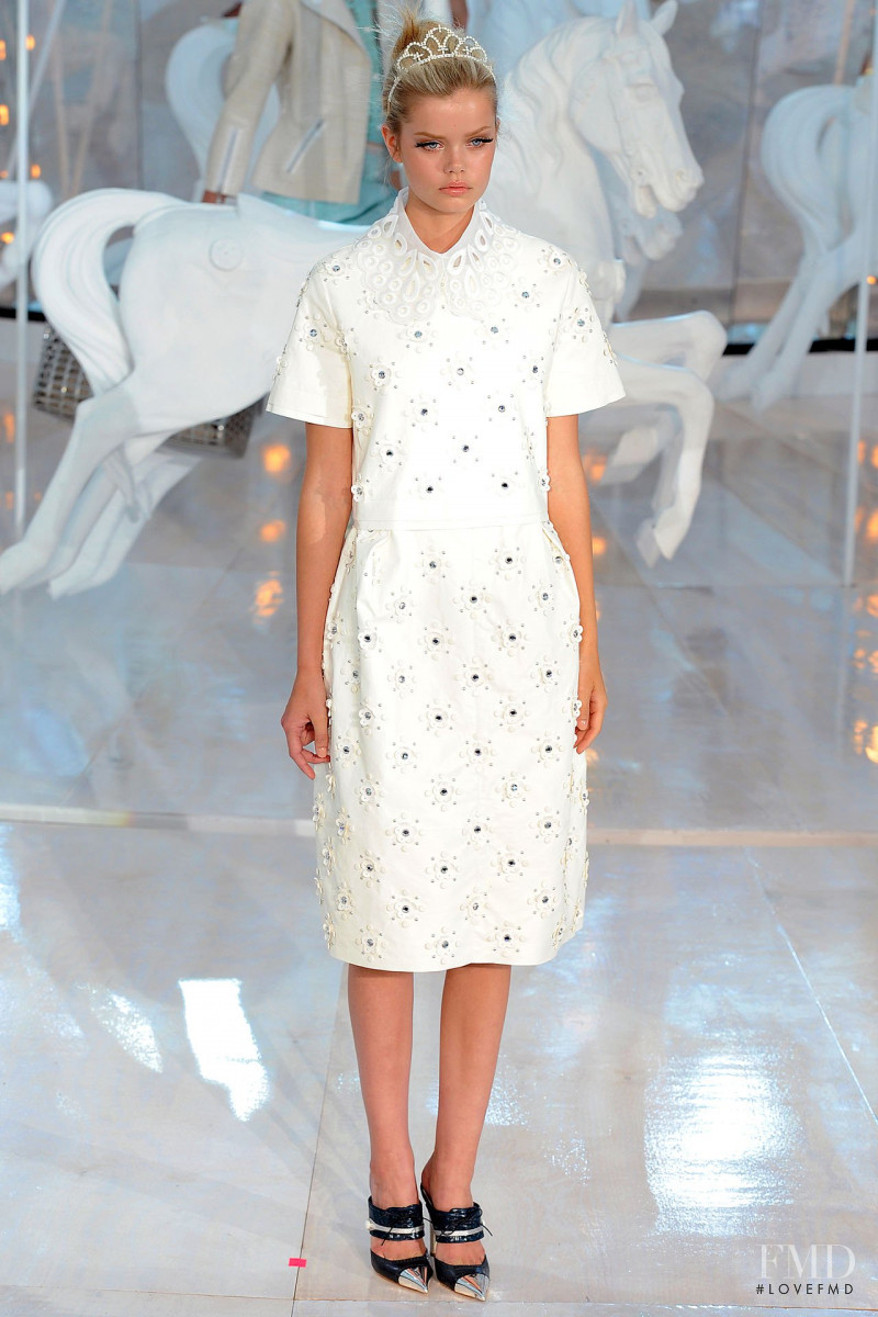 Frida Aasen featured in  the Louis Vuitton fashion show for Spring/Summer 2012