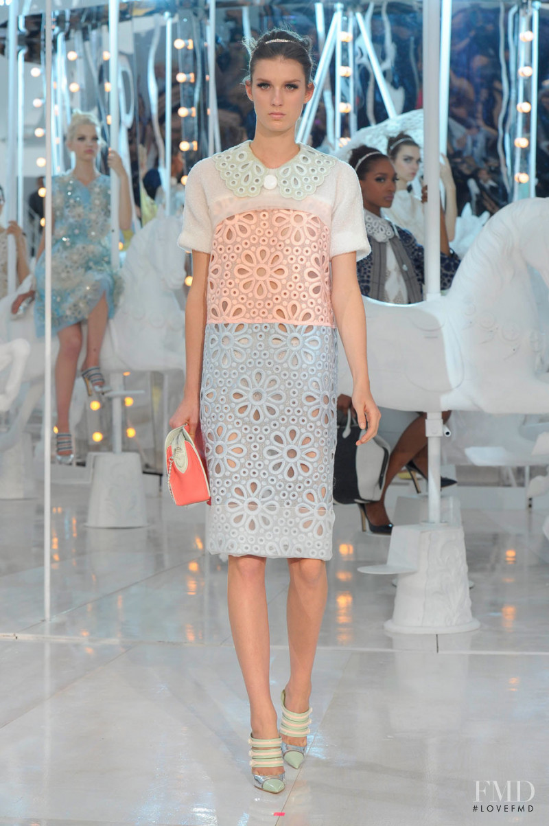 Marte Mei van Haaster featured in  the Louis Vuitton fashion show for Spring/Summer 2012