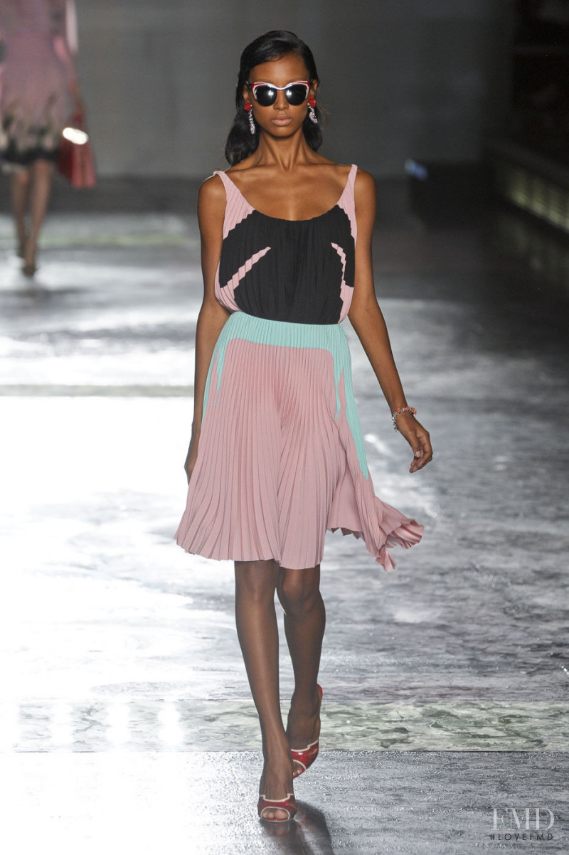Jasmine Tookes featured in  the Prada fashion show for Spring/Summer 2012
