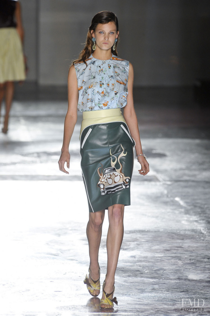 Nadine Ponce featured in  the Prada fashion show for Spring/Summer 2012