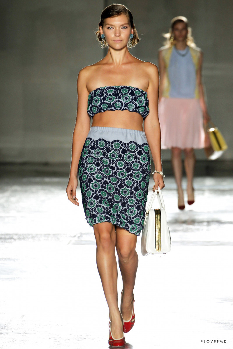 Arizona Muse featured in  the Prada fashion show for Spring/Summer 2012