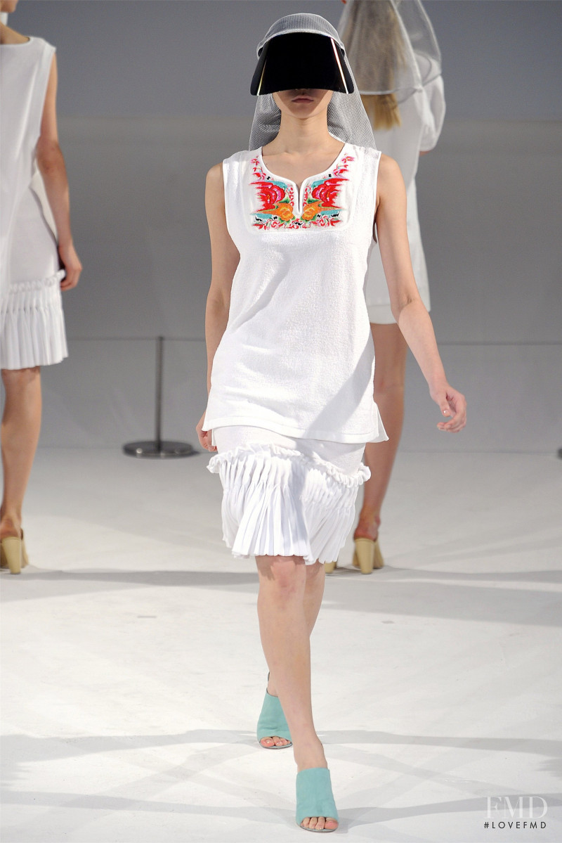 Ming Xi featured in  the Hussein Chalayan fashion show for Spring/Summer 2012