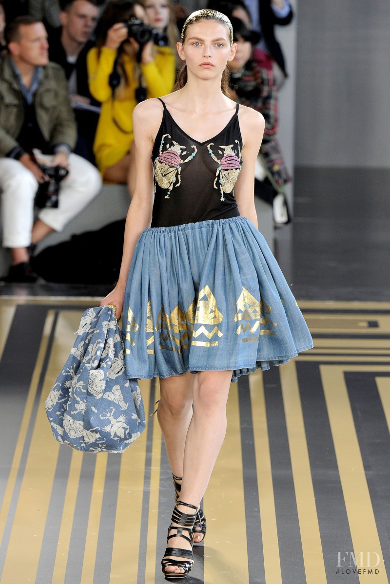 Karlina Caune featured in  the Topshop fashion show for Spring/Summer 2012