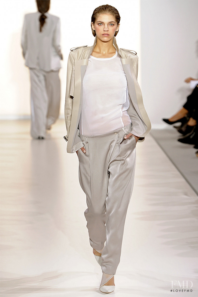 Samantha Gradoville featured in  the Aquascutum fashion show for Spring/Summer 2012
