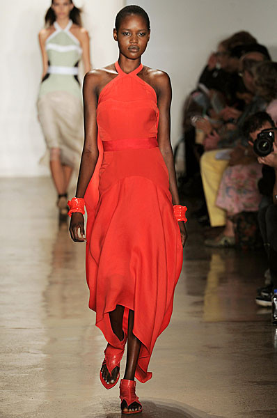 Ajak Deng featured in  the Ohne Titel fashion show for Spring/Summer 2012