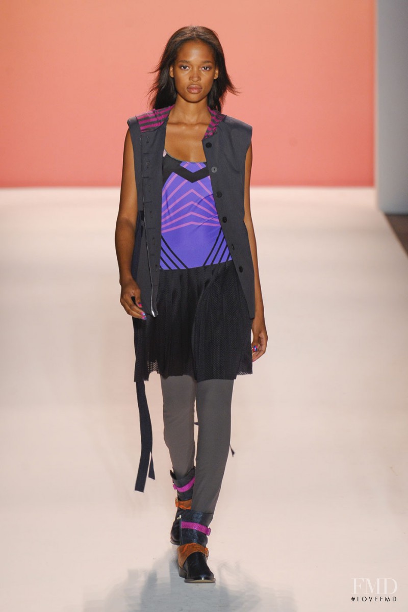 Marihenny Rivera Pasible featured in  the Nicole Miller fashion show for Spring/Summer 2013