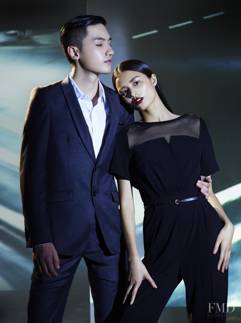 Liu Li Jun featured in  the Me & City advertisement for Autumn/Winter 2013