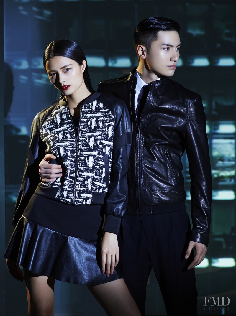 Liu Li Jun featured in  the Me & City advertisement for Autumn/Winter 2013