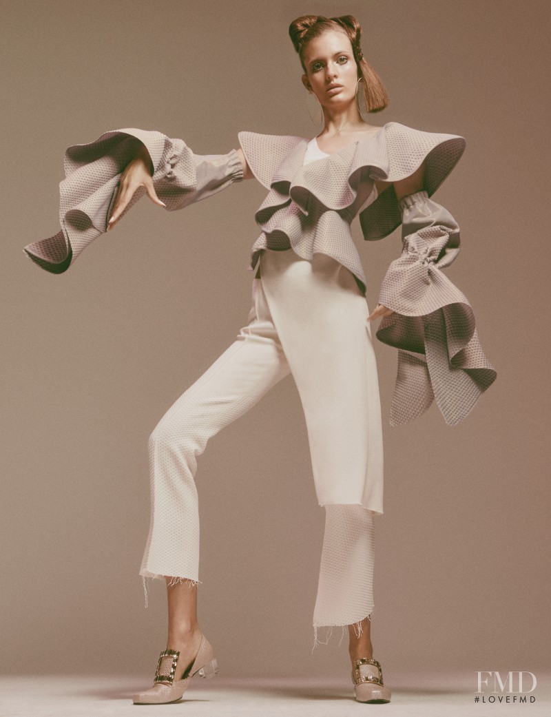 Louise Lefebure featured in  the area lookbook for Spring/Summer 2016