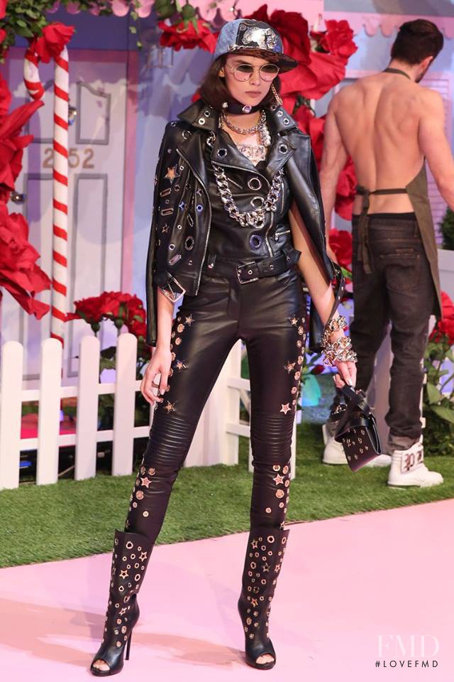 Charlee Fraser featured in  the Philipp Plein fashion show for Spring/Summer 2017