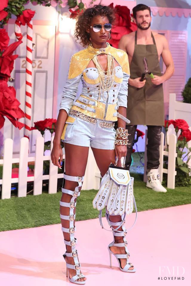 Melodie Monrose featured in  the Philipp Plein fashion show for Spring/Summer 2017