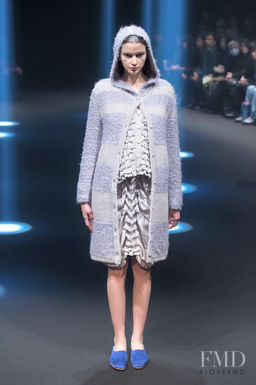 Mara Jankovic featured in  the Motohiro Tanji fashion show for Autumn/Winter 2015