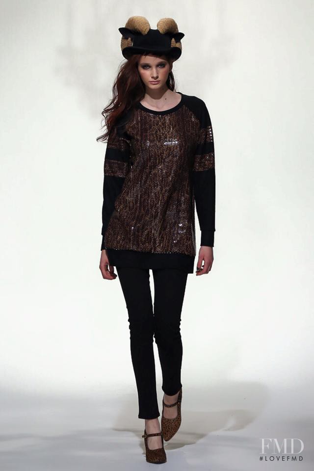 Mara Jankovic featured in  the Kyoko Higa fashion show for Autumn/Winter 2015