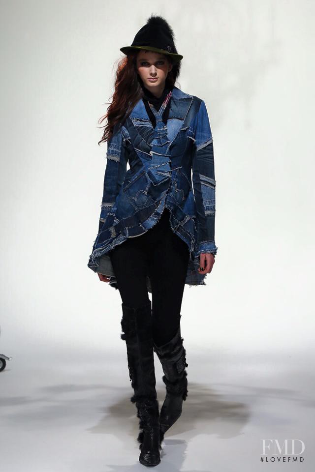 Mara Jankovic featured in  the Kyoko Higa fashion show for Autumn/Winter 2015