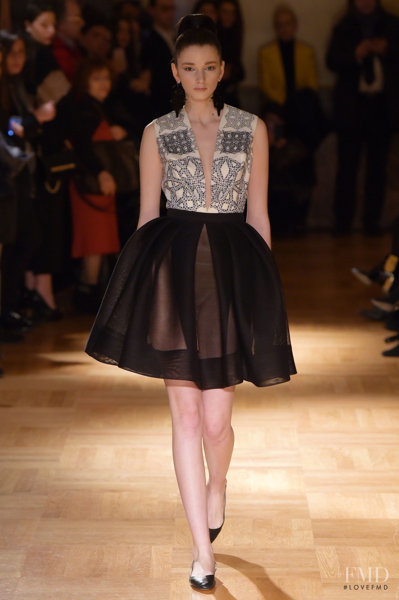 Mara Jankovic featured in  the Nino Lettieri fashion show for Autumn/Winter 2015