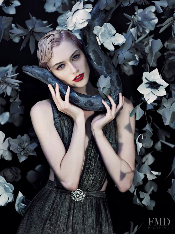 Clara Buchanan featured in  the Shien Cosmetics advertisement for Spring/Summer 2014