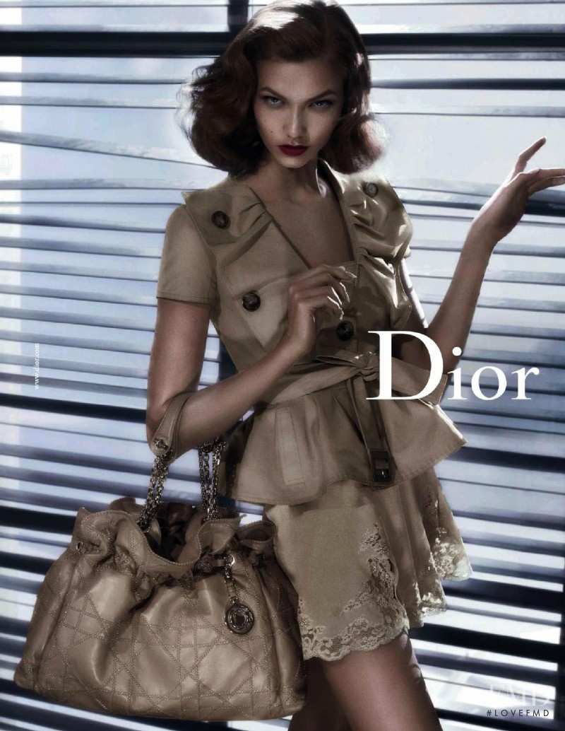 Karlie Kloss featured in  the Christian Dior advertisement for Spring/Summer 2010