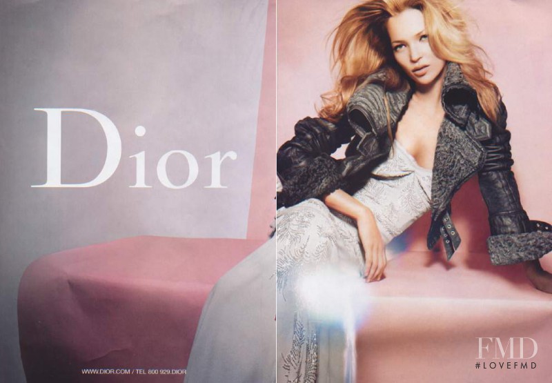 Kate Moss featured in  the Christian Dior advertisement for Autumn/Winter 2005