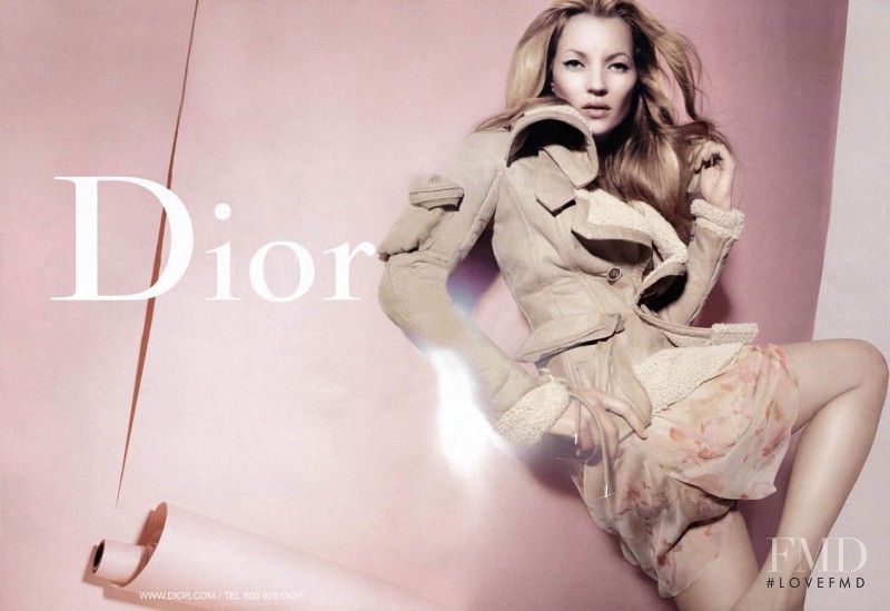 Kate Moss featured in  the Christian Dior advertisement for Autumn/Winter 2005