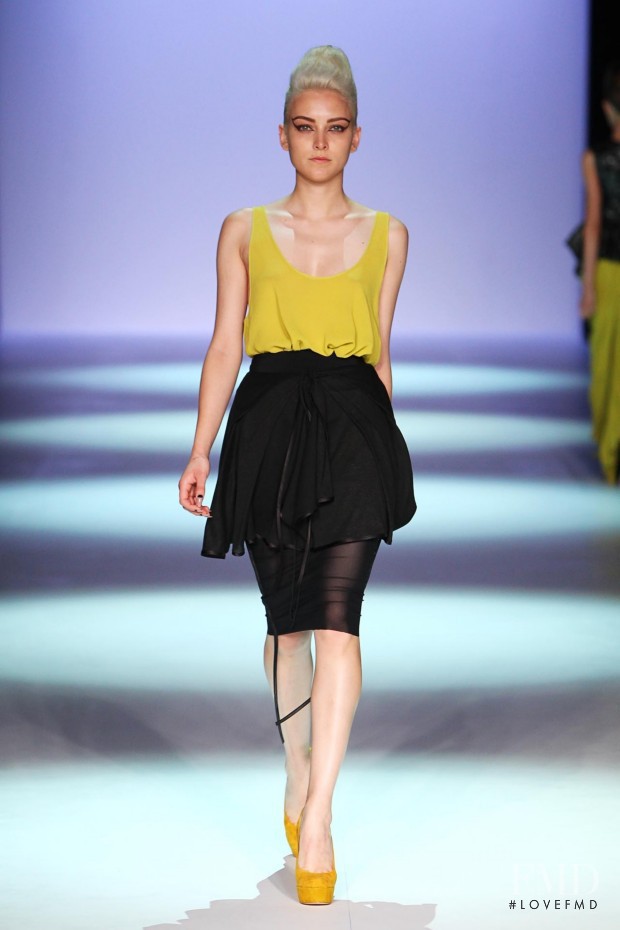 Ollie Henderson featured in  the Toni Maticevski fashion show for Spring/Summer 2013