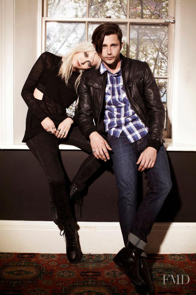 Ollie Henderson featured in  the Lee Jeans lookbook for Winter 2012