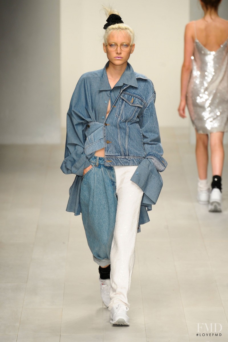 Ollie Henderson featured in  the Ashish fashion show for Spring/Summer 2013