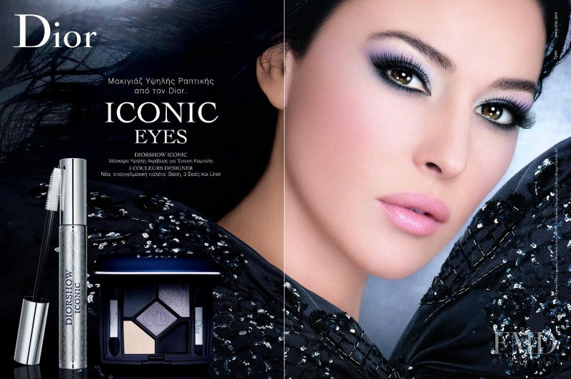 Monica Bellucci featured in  the Dior Beauty Iconic Eyes advertisement for Spring/Summer 2009