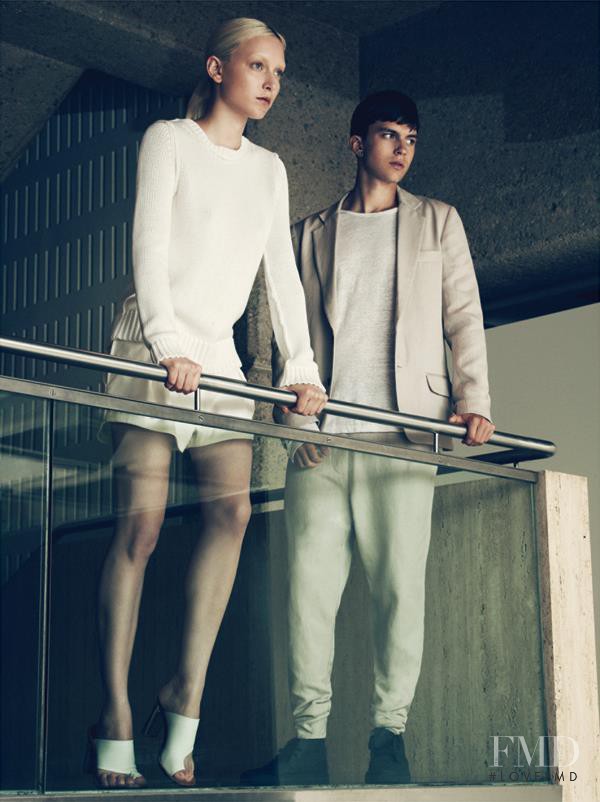 Ollie Henderson featured in  the Bassike Denim advertisement for Spring/Summer 2012