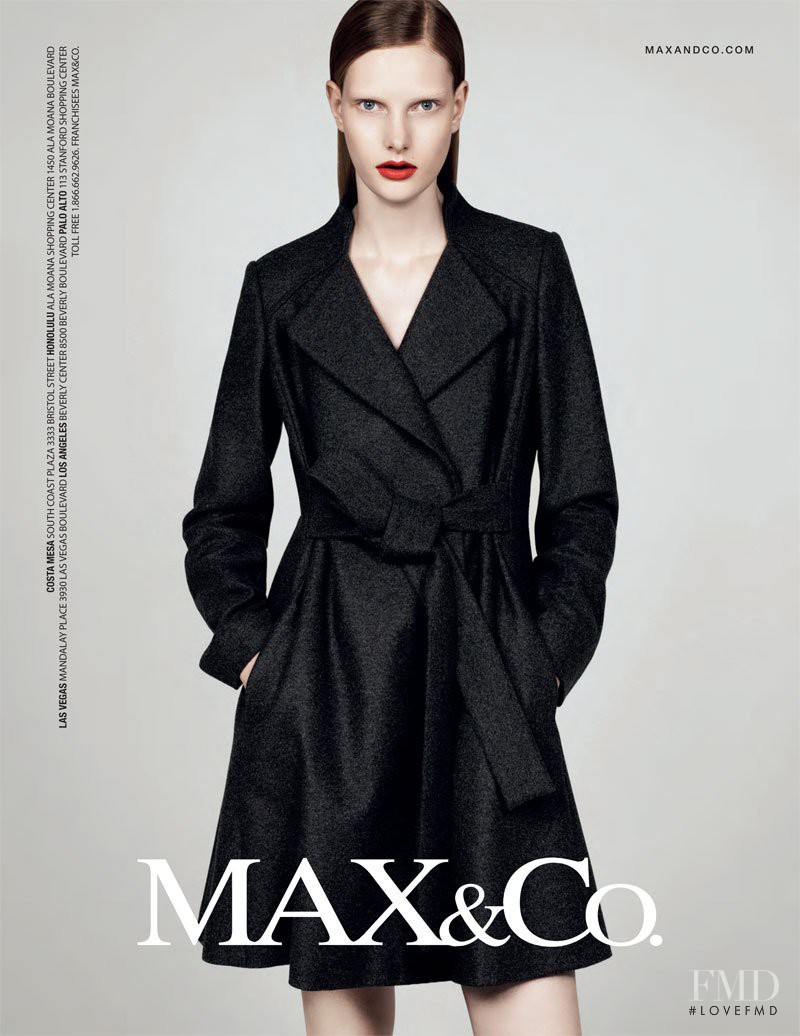 Ylonka Verheul featured in  the Max&Co advertisement for Fall 2010