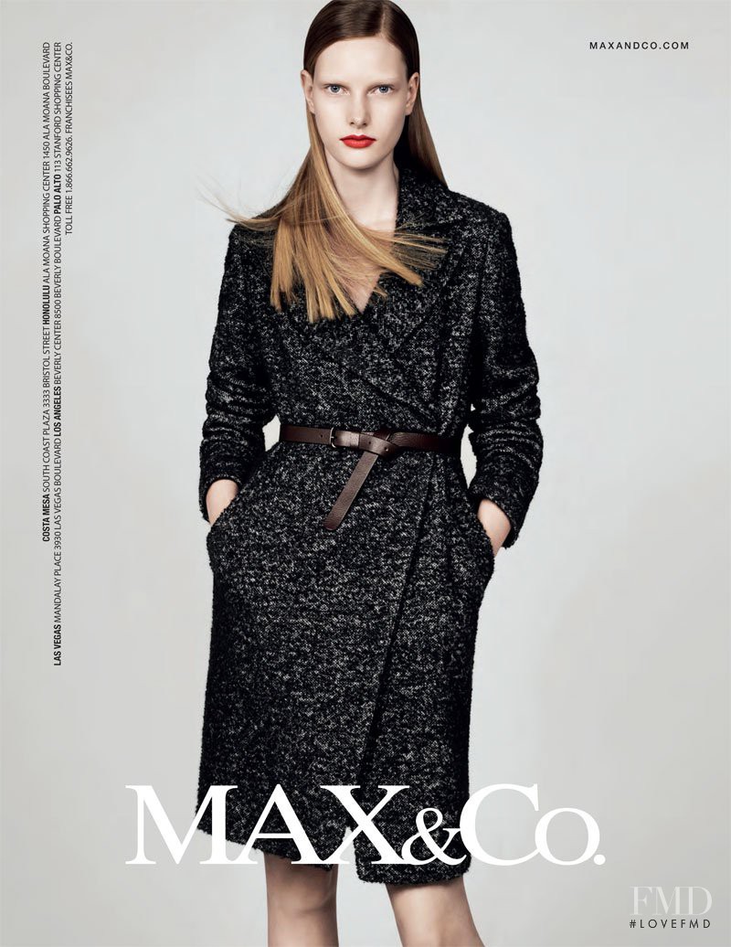 Ylonka Verheul featured in  the Max&Co advertisement for Fall 2010