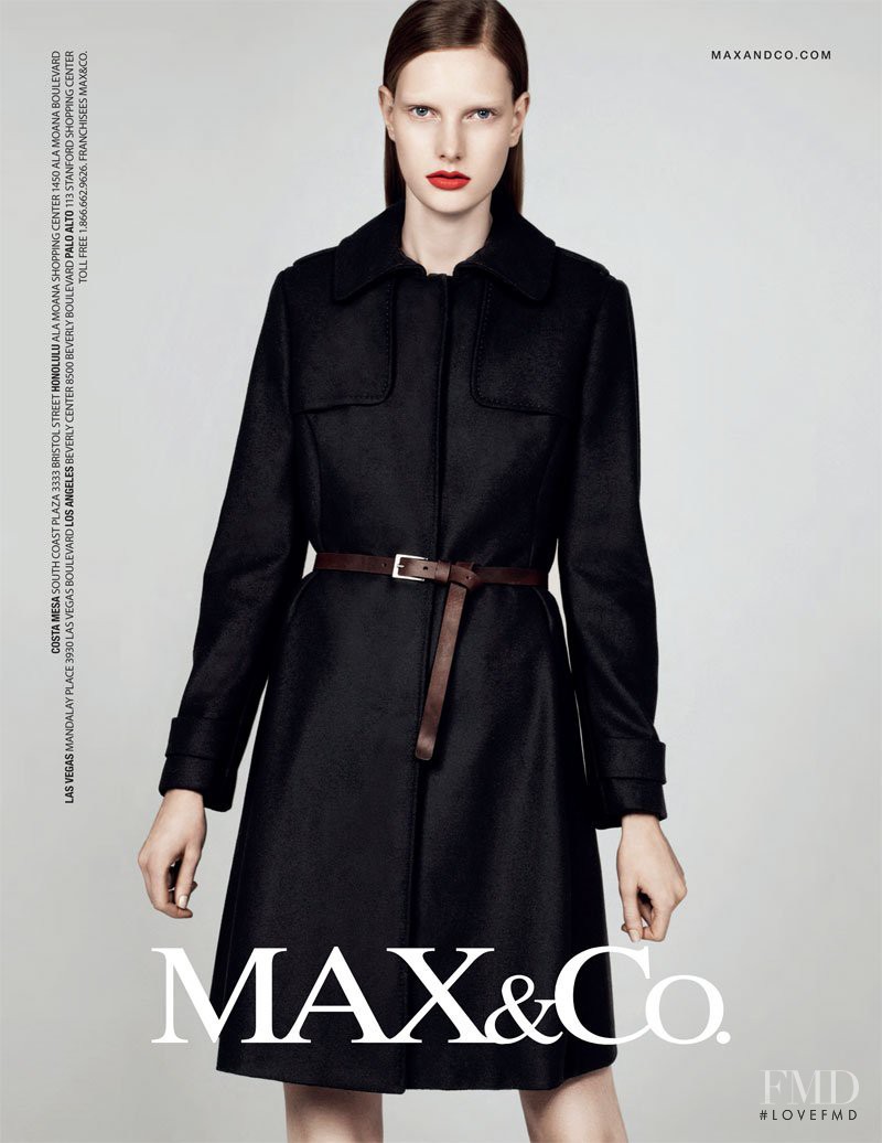 Ylonka Verheul featured in  the Max&Co advertisement for Fall 2010