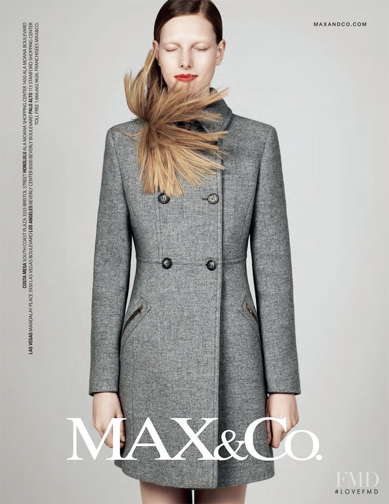 Ylonka Verheul featured in  the Max&Co advertisement for Fall 2010
