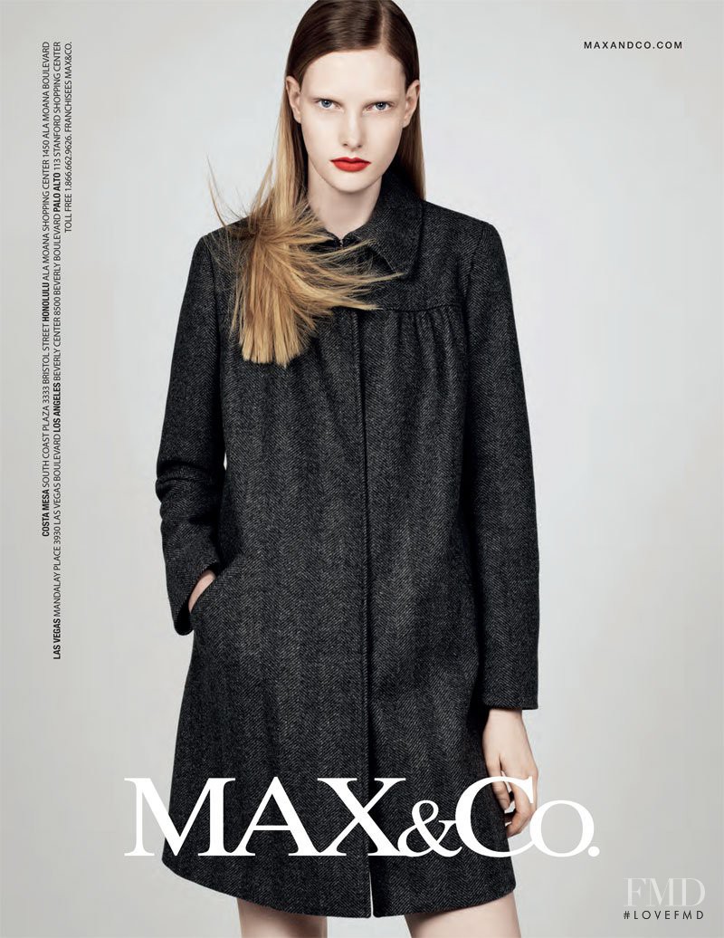 Ylonka Verheul featured in  the Max&Co advertisement for Fall 2010