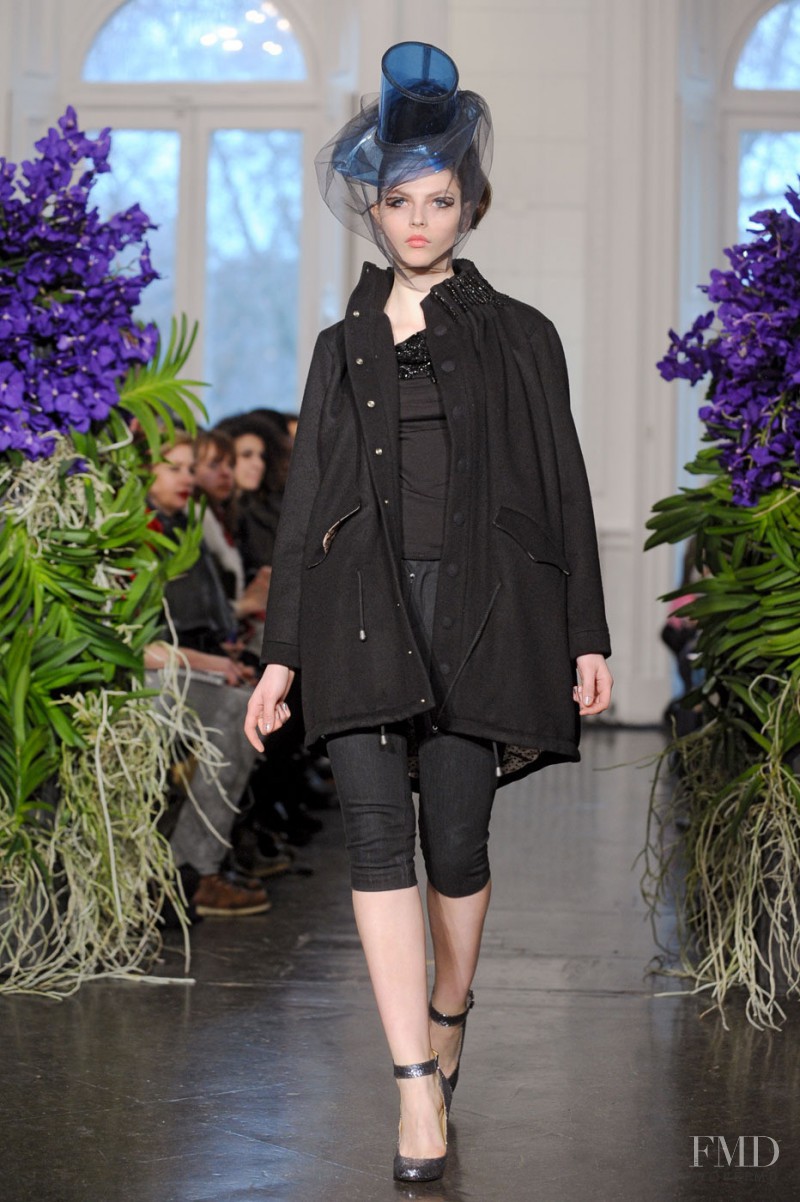 Karlina Caune featured in  the Kinder Aggugini fashion show for Autumn/Winter 2011