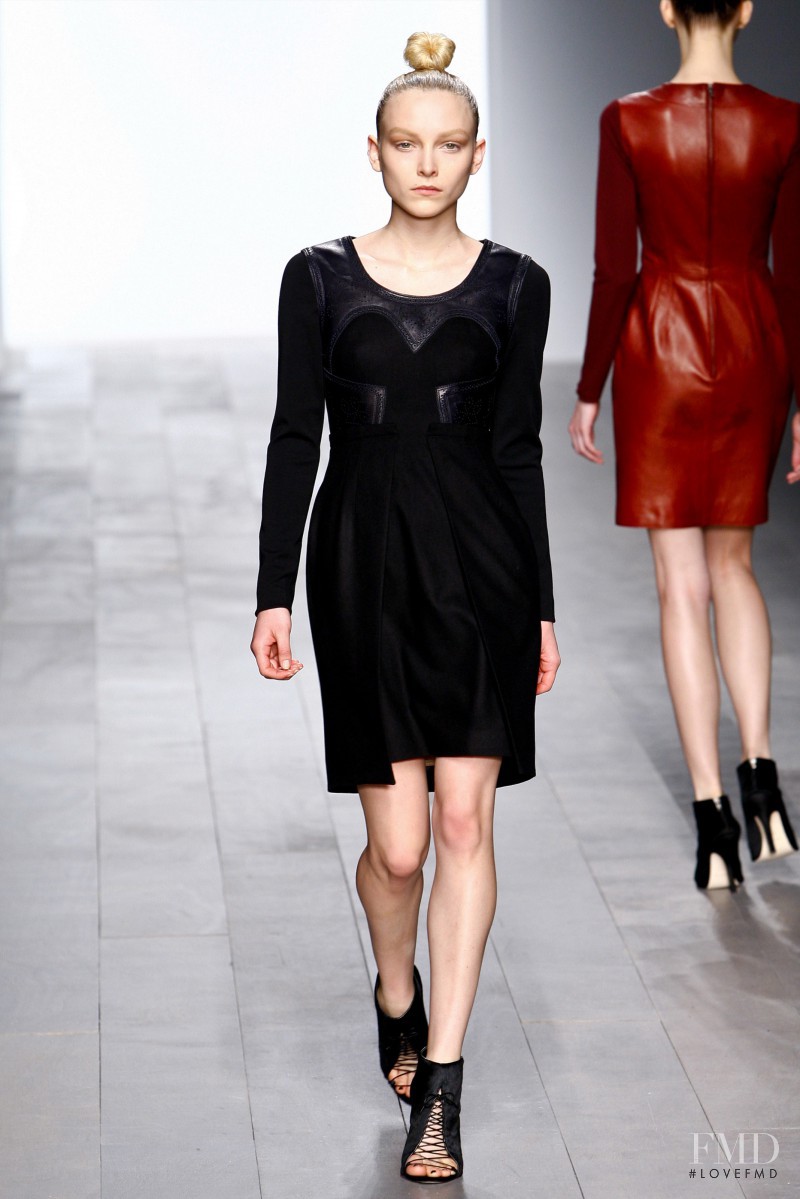 Ollie Henderson featured in  the Marios Schwab fashion show for Autumn/Winter 2011