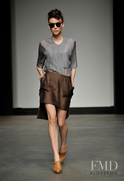 Ollie Henderson featured in  the Magdalena Velveska fashion show for Spring/Summer 2010