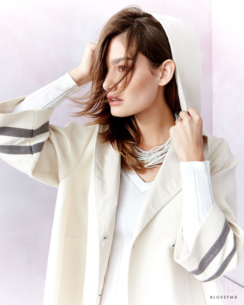 Ophélie Guillermand featured in  the Neiman Marcus lookbook for Spring 2016