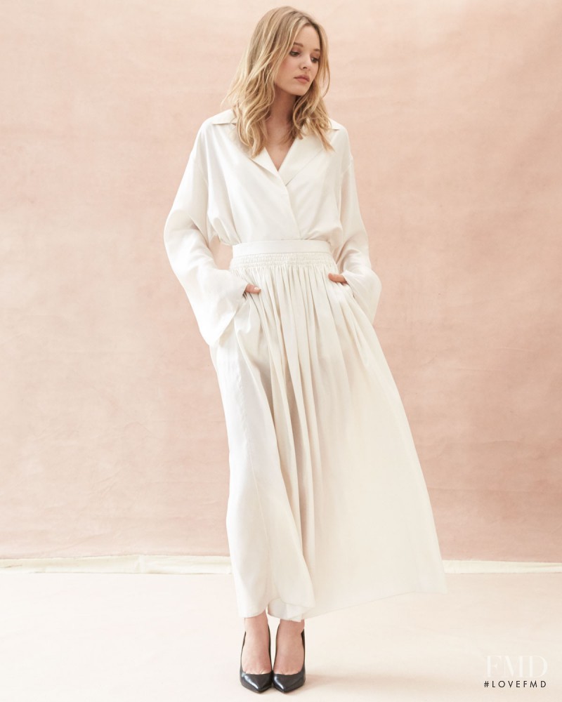 Paige Reifler featured in  the The Row lookbook for Spring/Summer 2016