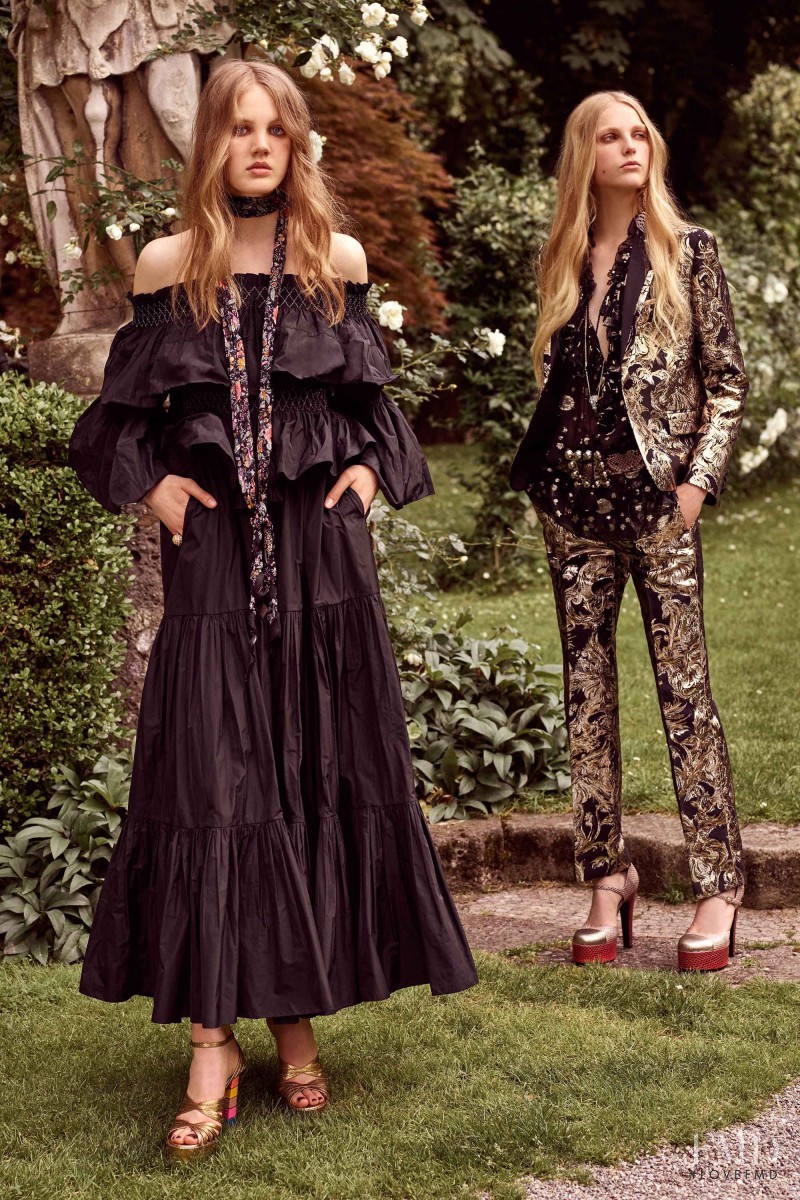 Noa Vermeer featured in  the Roberto Cavalli lookbook for Resort 2017