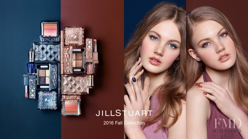 Noa Vermeer featured in  the Jill Stuart Beauty advertisement for Autumn/Winter 2016