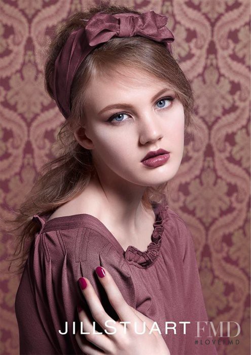 Noa Vermeer featured in  the Jill Stuart Beauty advertisement for Autumn/Winter 2016