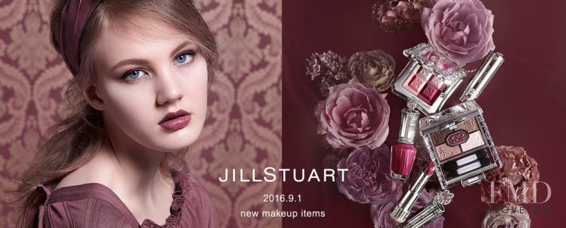 Noa Vermeer featured in  the Jill Stuart Beauty advertisement for Autumn/Winter 2016