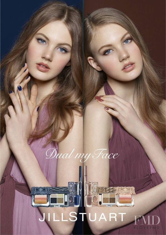 Noa Vermeer featured in  the Jill Stuart Beauty advertisement for Autumn/Winter 2016