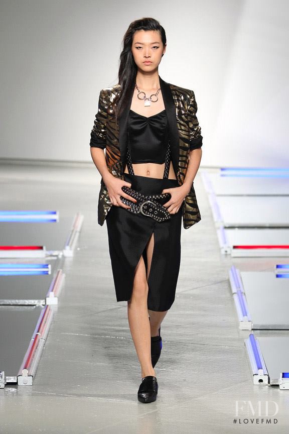 Tian Yi featured in  the Rodarte fashion show for Spring/Summer 2014