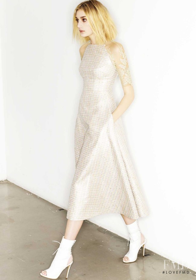 Lauren Feenstra featured in  the Alex Perry lookbook for Resort 2014