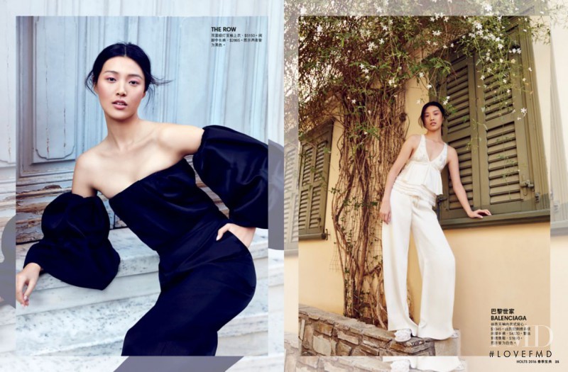 Tian Yi featured in  the Holt Renfrew Mandarin Special lookbook for Spring 2016