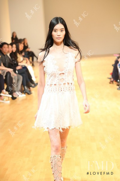 Ming Xi featured in  the Chloe fashion show for Spring/Summer 2015