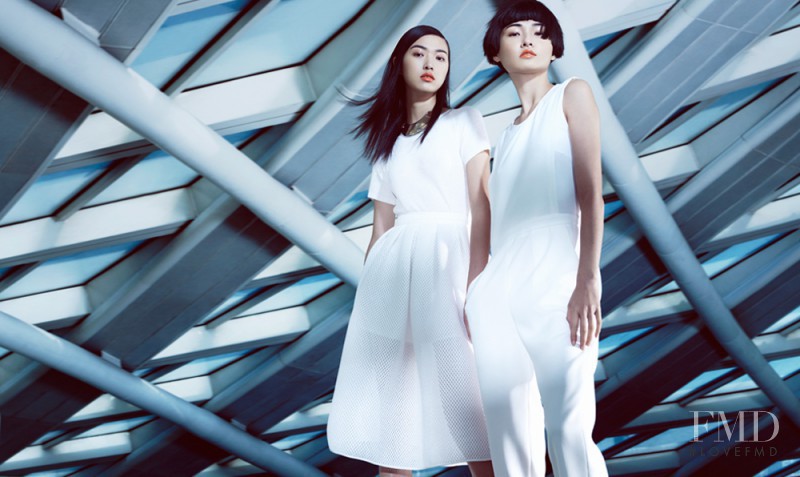 Tian Yi featured in  the Peacebird advertisement for Spring/Summer 2015