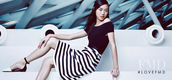 Tian Yi featured in  the Peacebird advertisement for Spring/Summer 2015